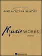 And Hold in Memory Concert Band sheet music cover